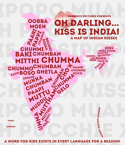 Kiss of love India Map